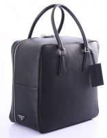 Prada Saffiano Travel bag- black